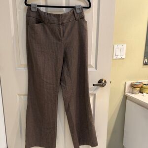 Apt 9 Ava Women's Brown Pinstripe Pants